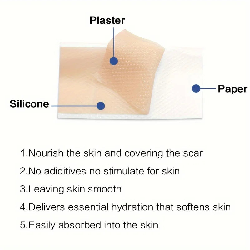 Invisible Silicone Scar Cover Patch Skin Care Covering 150cm - Multiple Colors