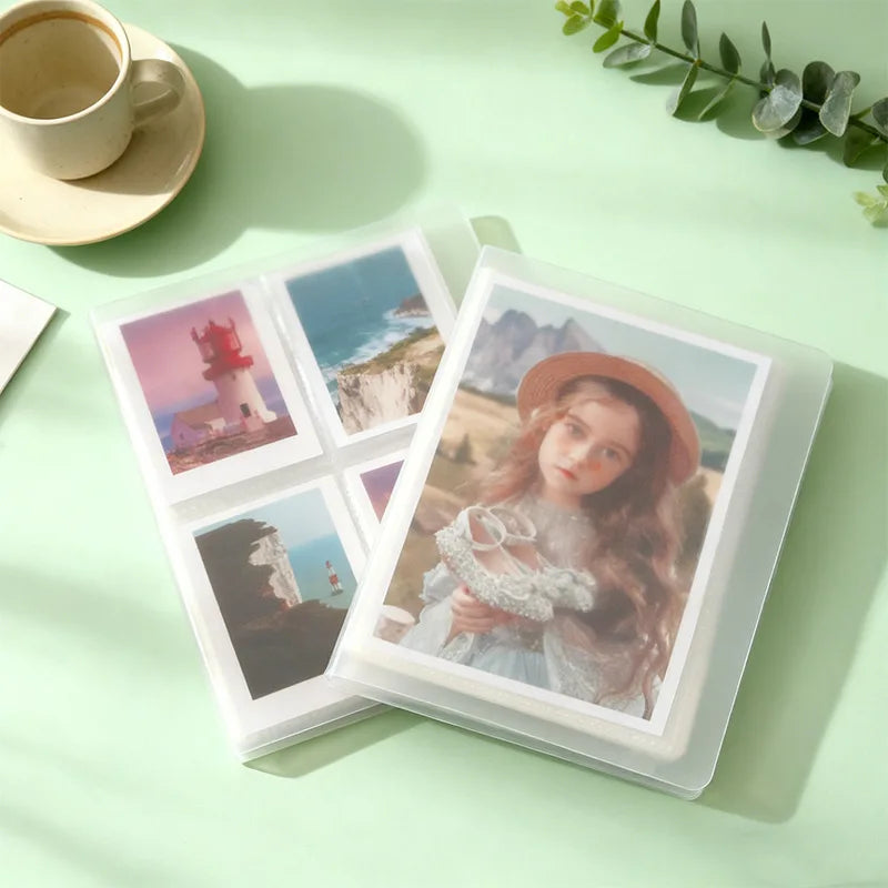 Multi-Size Transparent Photo & Card Album for Collectibles, 3-7 Inch Variants