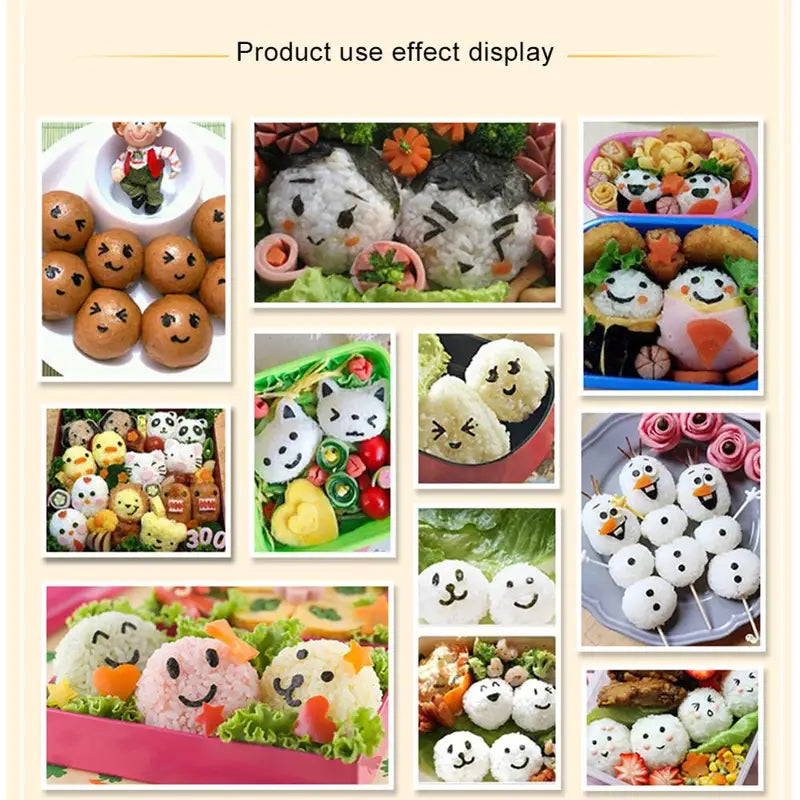 Seaweed Nori Punch Cutter for Rice Balls - Cartoon Smile Face Sushi Mold