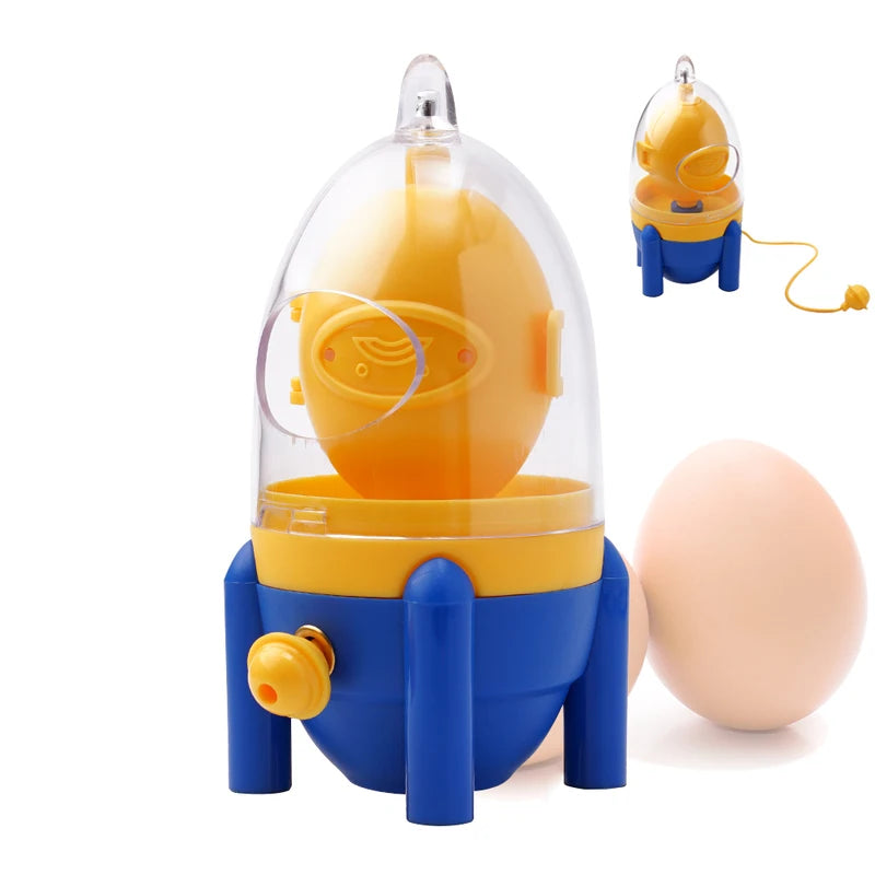 Portable Egg Yolk Mixer Egg Scrambler Shaker Kitchen Gadgets Blue+Yellow