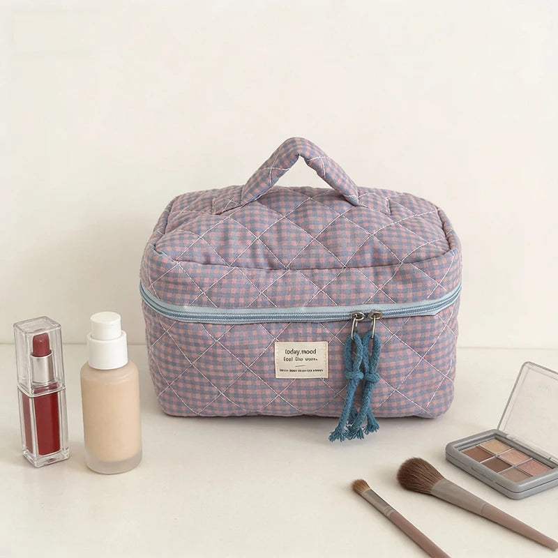 Airfriend Makeup Bag Pink Cosmetic Organizer Travel Toiletry Bag