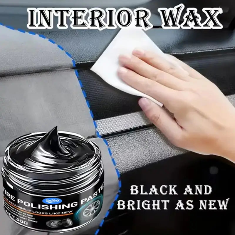 Car Interior Restorer Wax for Plastic & Leather Surface Repair - Scratch & Fading Fix
