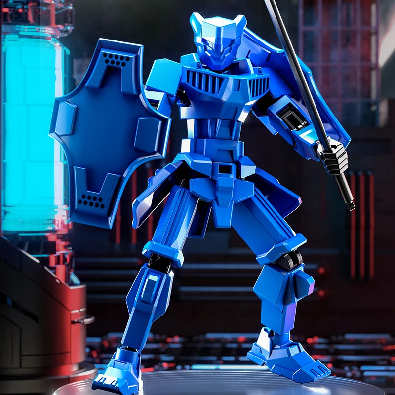Multi-Jointed Movable Robot Warrior Toy - 3D Printed Knight Figurine for Kids & Adults