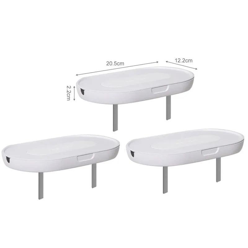 Punch-Free Wall Socket Storage Rack Cable Organizer for Home & Office