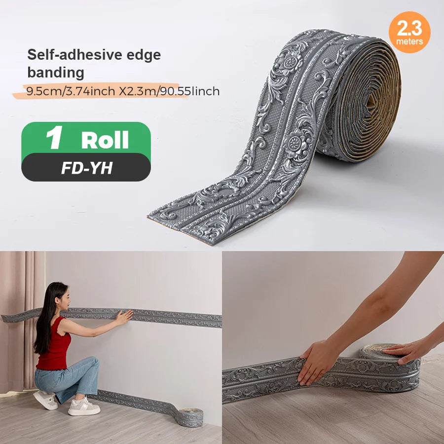 Self-Adhesive Edge Banding Strip for Corners and Surfaces – 8mm Thick Foam Trim
