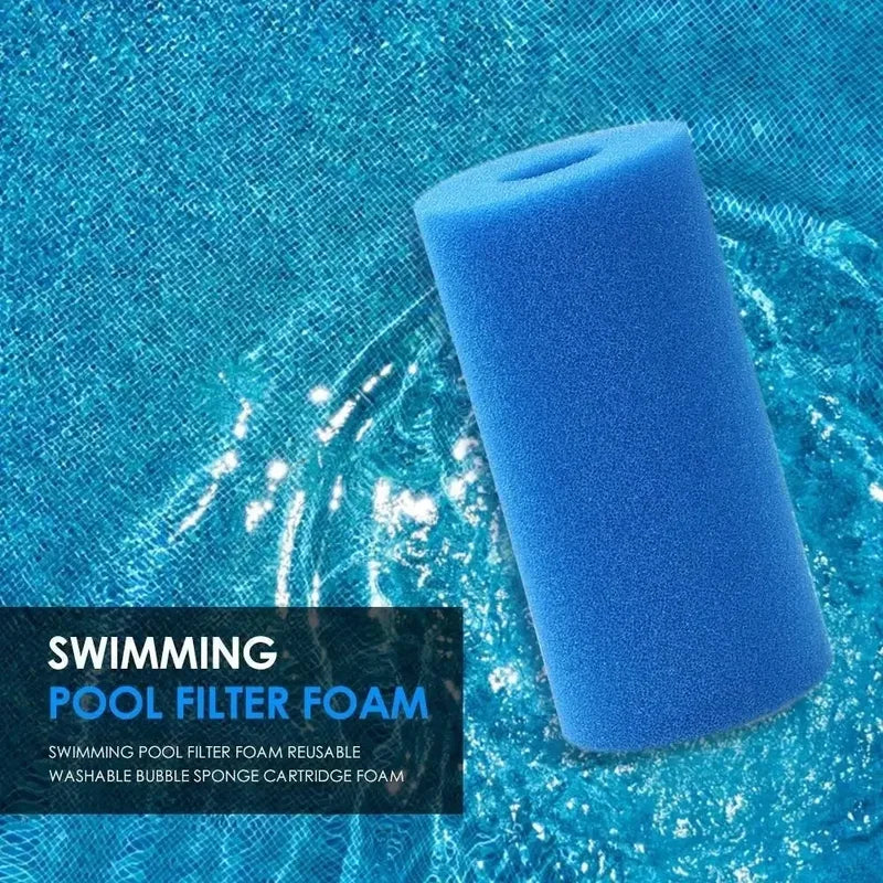 Reusable Biofoam Swimming Pool Filter Cartridge for Water Cleaning - Concentric Cylindrical Sponge