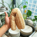 Natural Eco-Friendly Luffa Sponge Scrubber for Kitchen and Bath Cleaning & Exfoliation