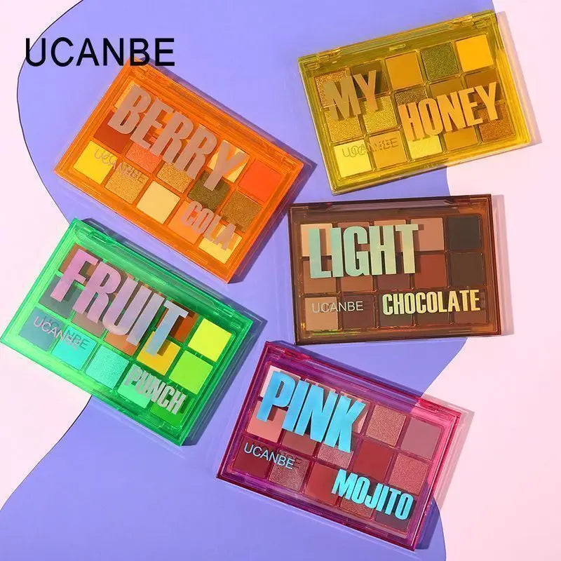 Colorful Macaron Eyeshadow Palette - 15 Shades, Matte & Vibrant Colors