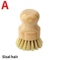 Bamboo Dish Scrub Brush & Soap Dish Set Eco-Friendly Kitchen Cleaning Tool