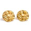 Stainless Steel Round Stud Earrings for Women Allergy-Free Daily Jewelry
