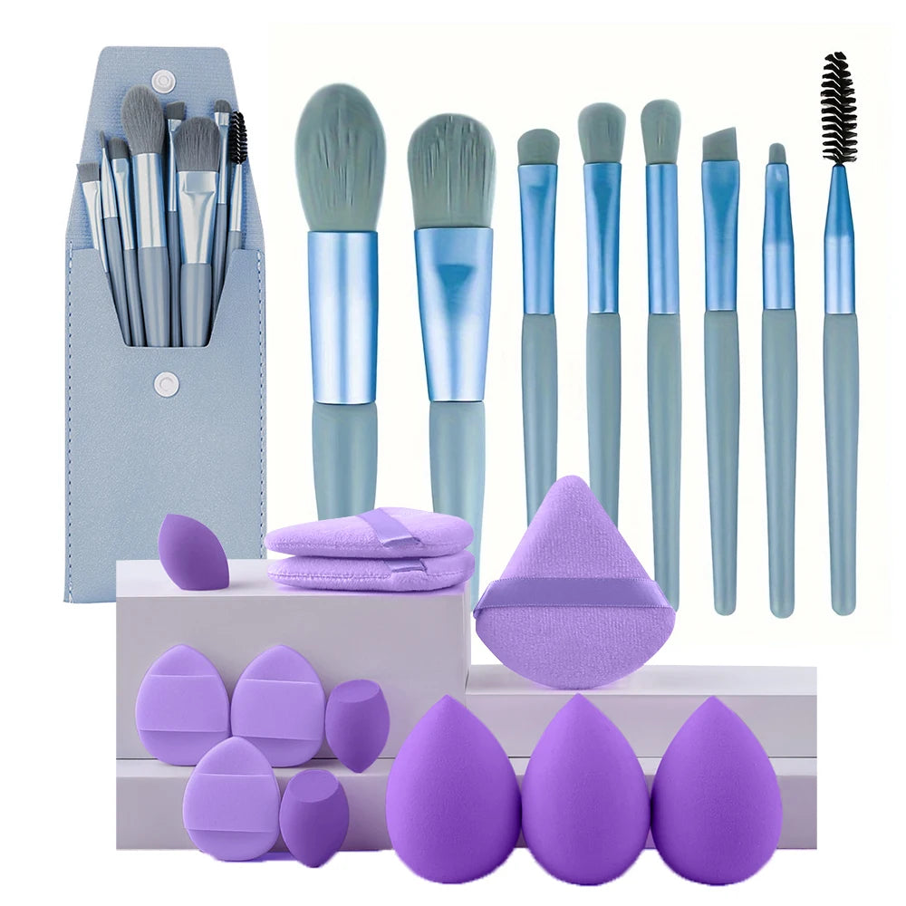 Professional Makeup Brush Set 8/20 Pcs Fluffy Cosmetics Tools for Face & Eyes