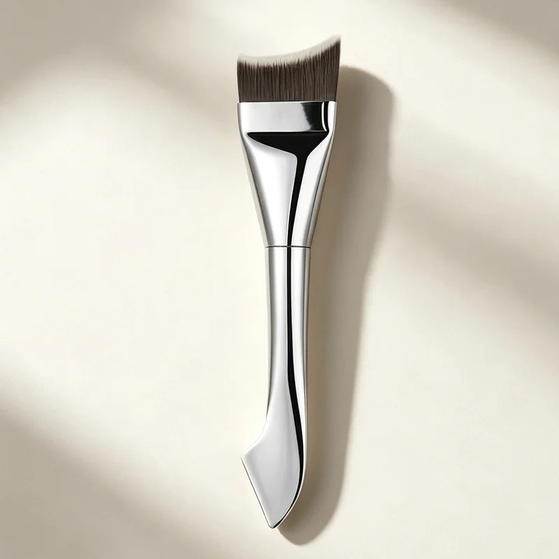 Upgraded Crescent Shape Foundation Makeup Brush - Ultra Thin & Smooth Applicator