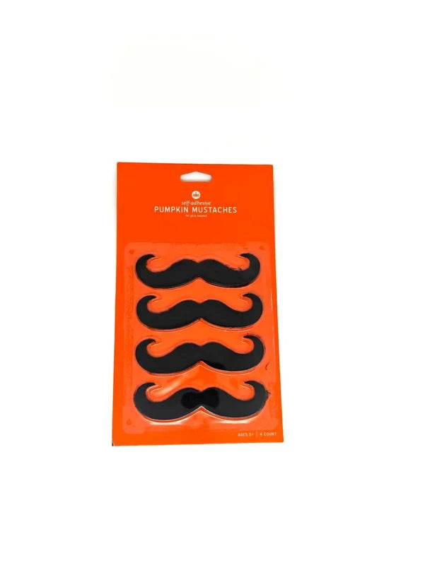 Self-Adhesive Fake Mustache Set - 4 Classic Handlebar Styles for Halloween & Parties