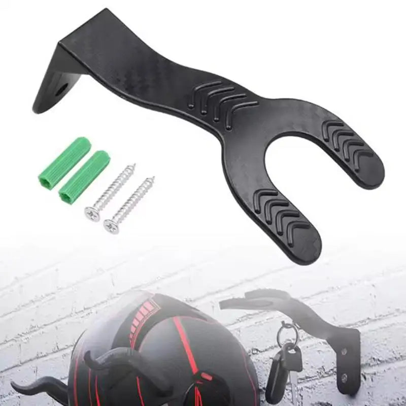 Multi-Purpose Motorcycle Helmet Wall Hook Rack for Home & Garage Storage