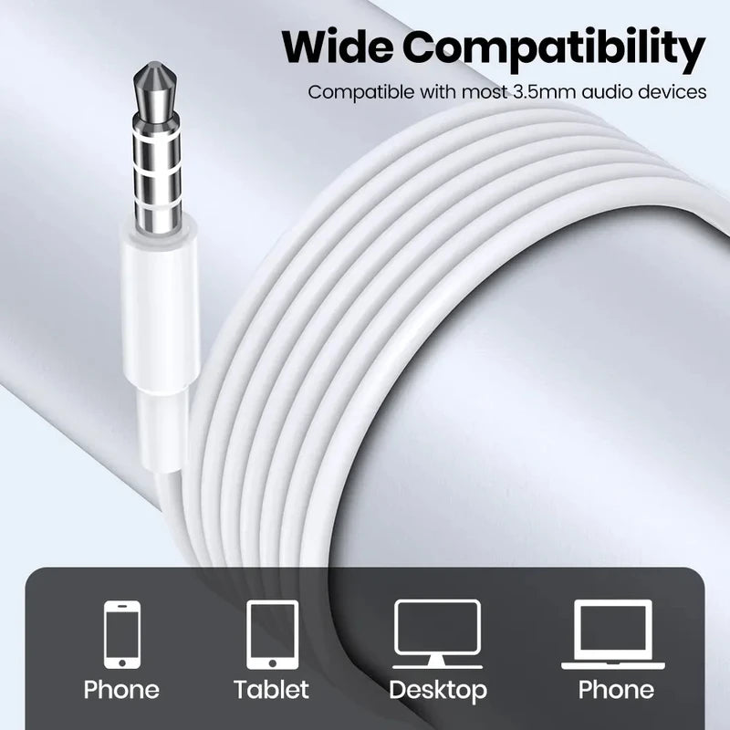Wired In-Ear Headphones for Samsung Galaxy Phones - Compatible with Type-C & 3.5mm Jack