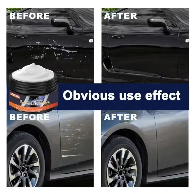 Car Scratch Repair Wax with Sponge Wiping - Paint Surface Protection & Restoring