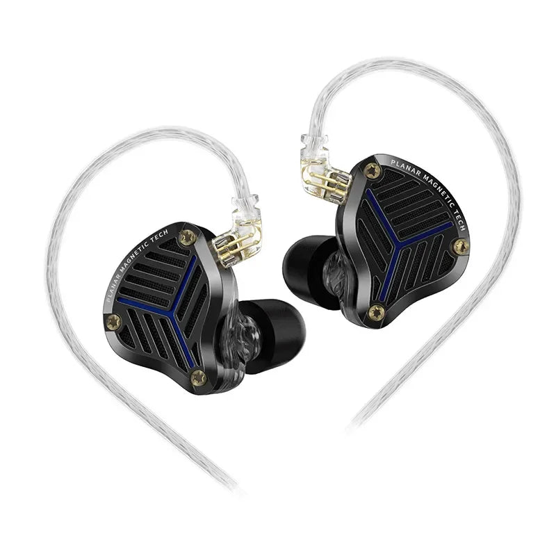High-Fidelity Planar Diaphragm Earphones with Replaceable Cable - In-Ear Monitor Headset