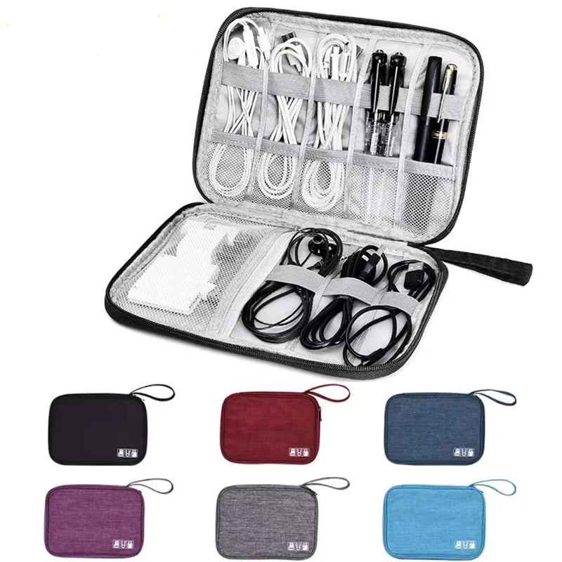 Waterproof Cable Organizer Bag for USB Chargers & Accessories