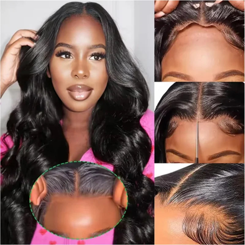 Human Hair Wigs 13x4 13x6 HD Lace Frontal & Glueless Closure Body Wave 40-42 Inches