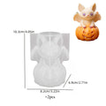 Pumpkin and Bat-Shaped Scented Candle Molds for Halloween Decor - Silicone Candle Making Tools