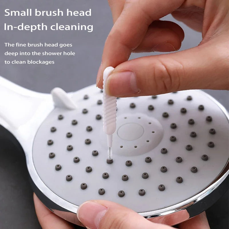 Shower Head Cleaning Brush Nylon Micro Spiral Brush for Crevices and Holes