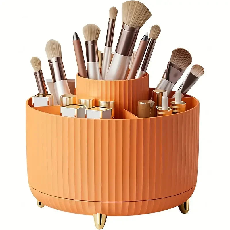 360° Rotating Makeup Storage Box Organizer Cosmetic Brush Lipstick Jewelry Holder