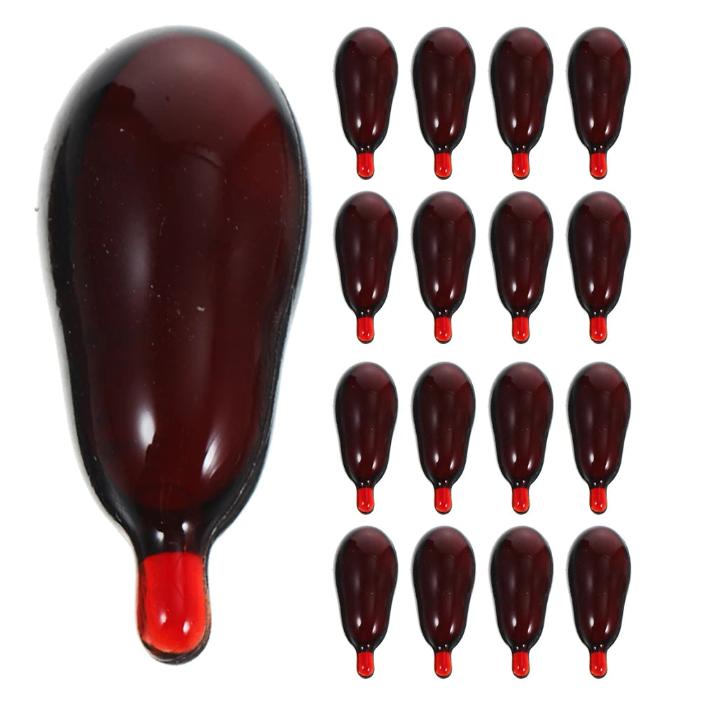 20 Pcs Halloween Fake Blood Capsules for Cosplay and Makeup Effects