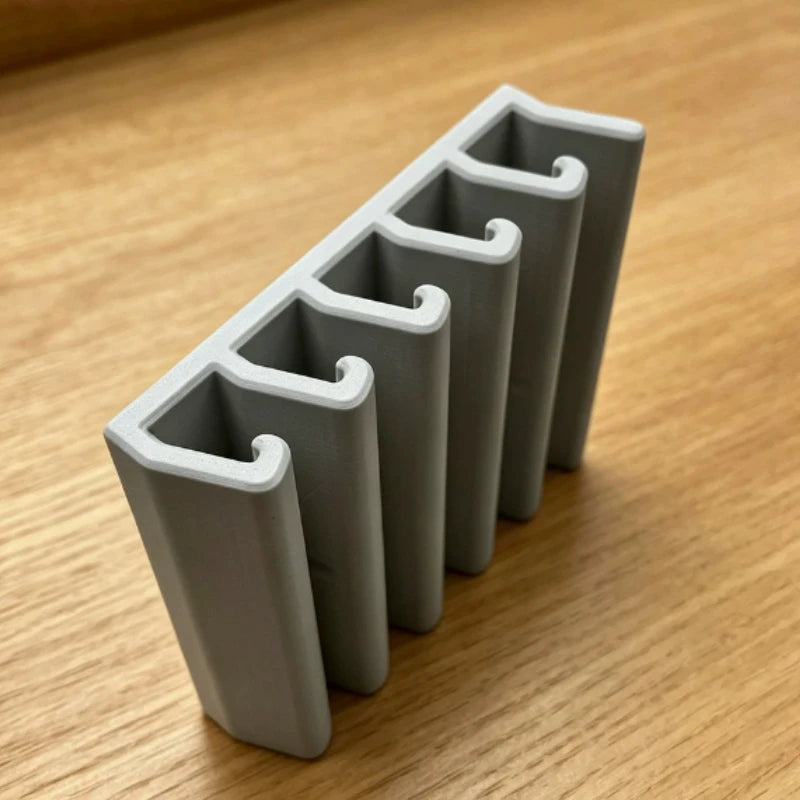 Space Saving Under Cabinet Lid Storage Rack Wall Mount Multi-Slot Kitchen Organizer