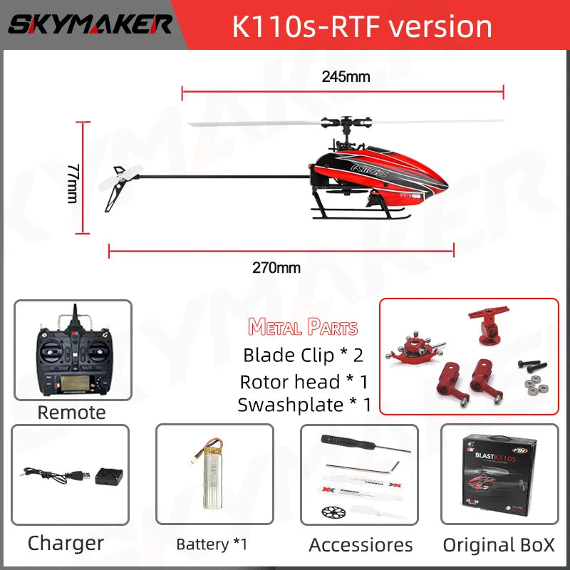 RC Helicopter 6CH 3D 6G System Brushless Motor Quadcopter Drone Toys for Kids