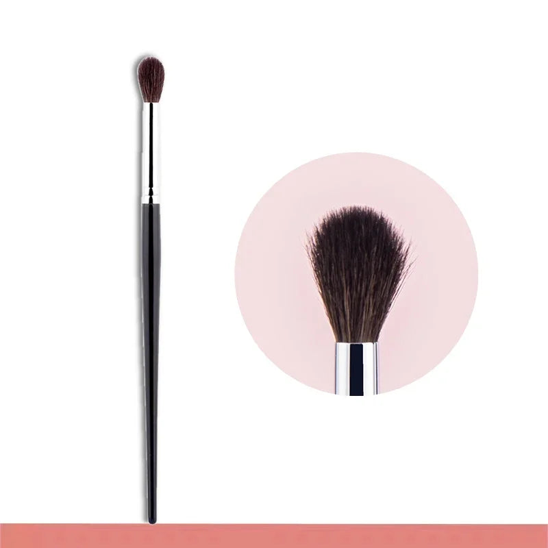 Professional Eyeshadow Crease Brush with Natural Goat Hair & Copper Handle