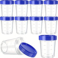 10 Pcs 4oz Airtight Salad Dressing Containers with Lids - Leakproof Food Storage