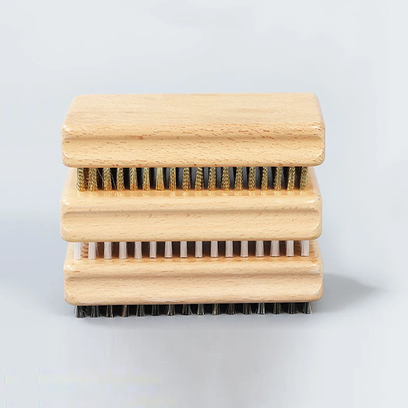 Ski & Snowboard Wax Brush Kit - Durable Brass, Nylon & Horsehair Brushes
