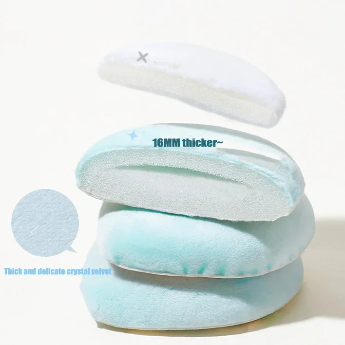 Thick Velvet Makeup Sponge Set - Face Powder Puff for Flawless Finish