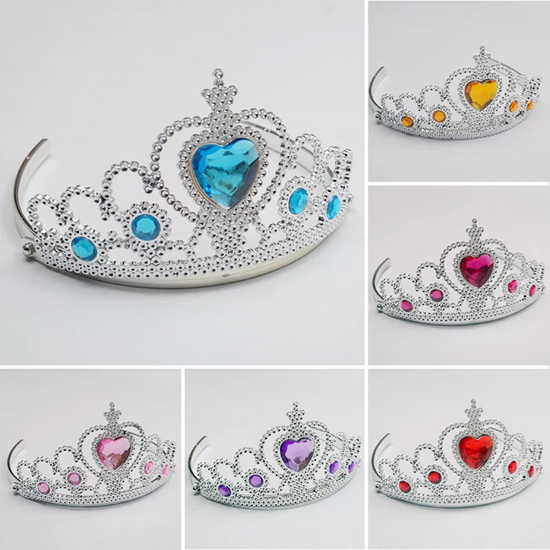 Princess Crown Hairbands for Girls Heart Tiara Headbands Hair Accessories