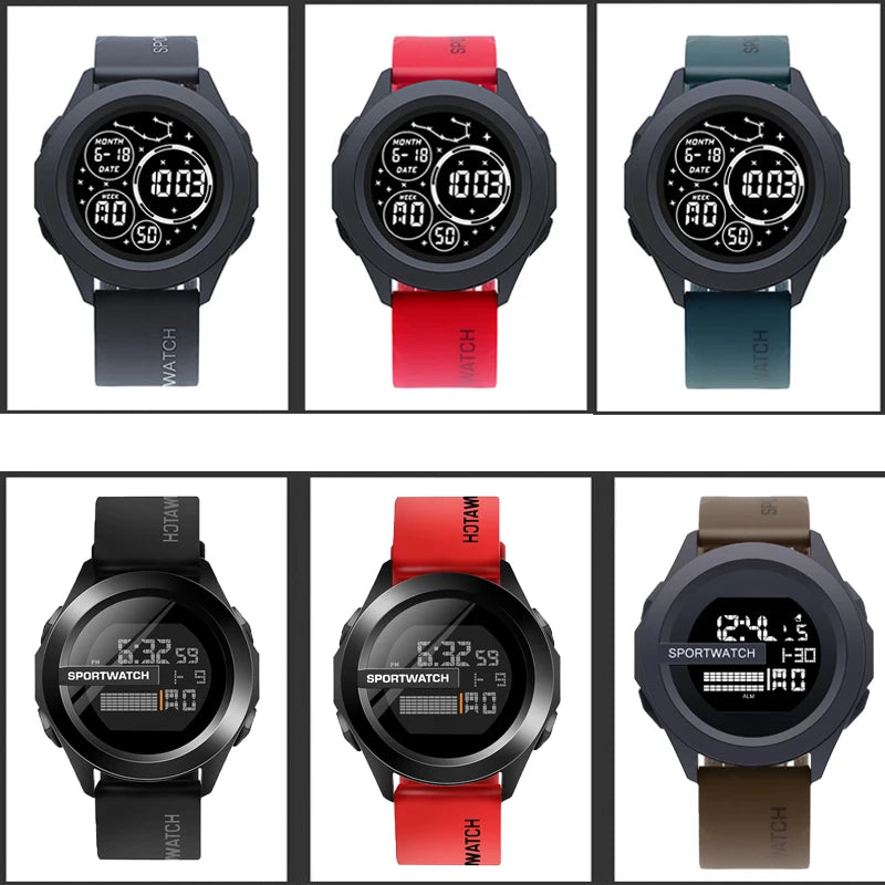 Men Sport LED Digital Watch Waterproof Fitness Sport Watch for Men