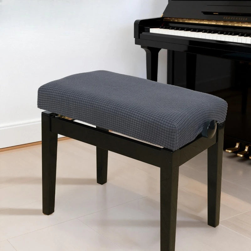 Elastic Jacquard Piano Bench Cover Dustproof & Washable Home Protector