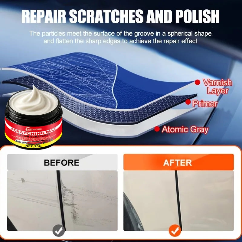 Car Scratch Repair Wax - Paint Scratch Remover & Polishing Paste for Auto Surface