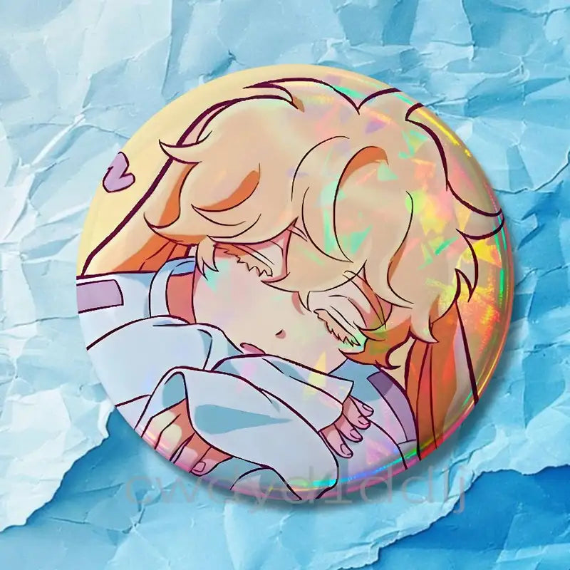 Cartoon Badge Pins Set - Round Brooches for Clothing, Bags & Accessories