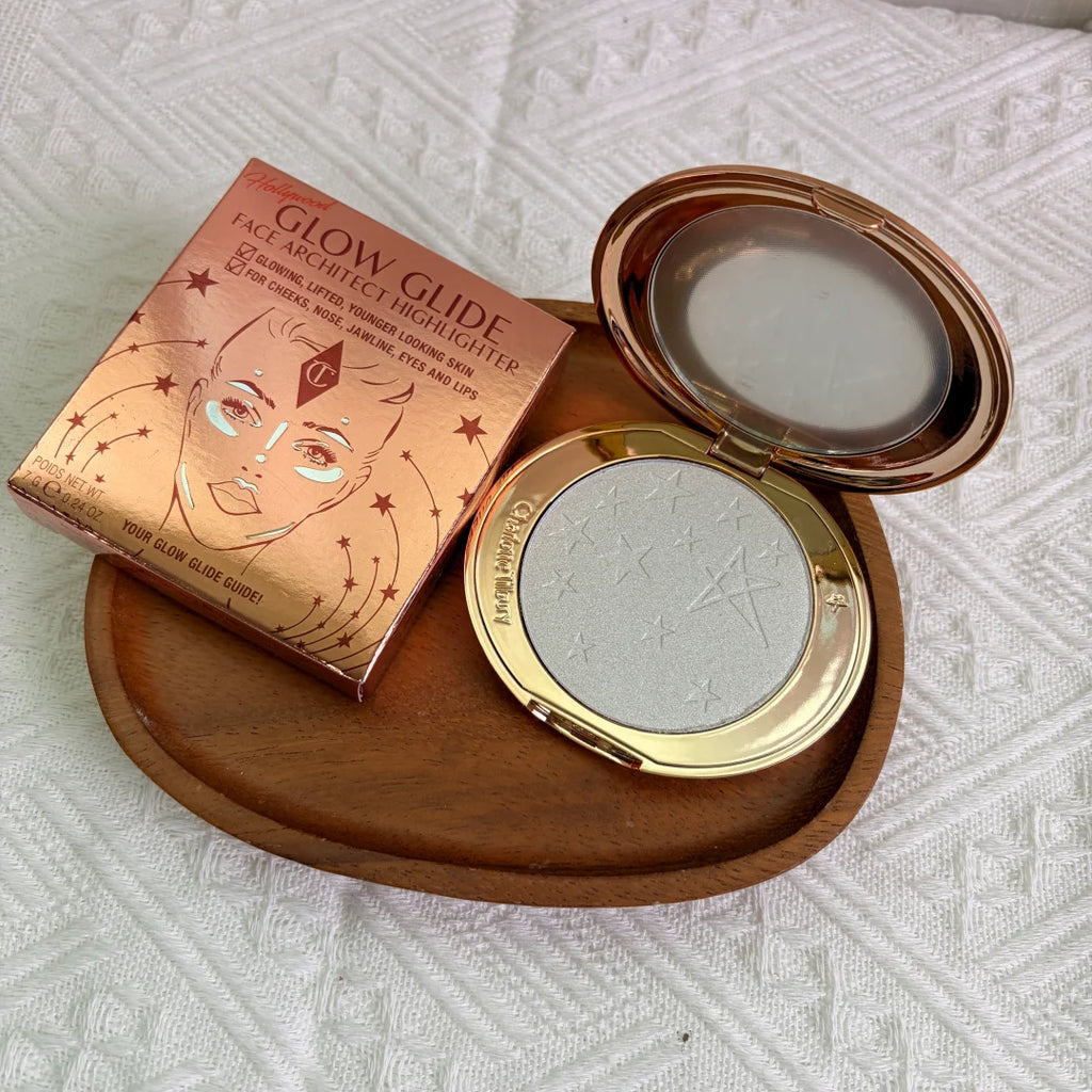 Blurring Face Powder with Highlighter & Luminous Finish - Long Lasting Makeup