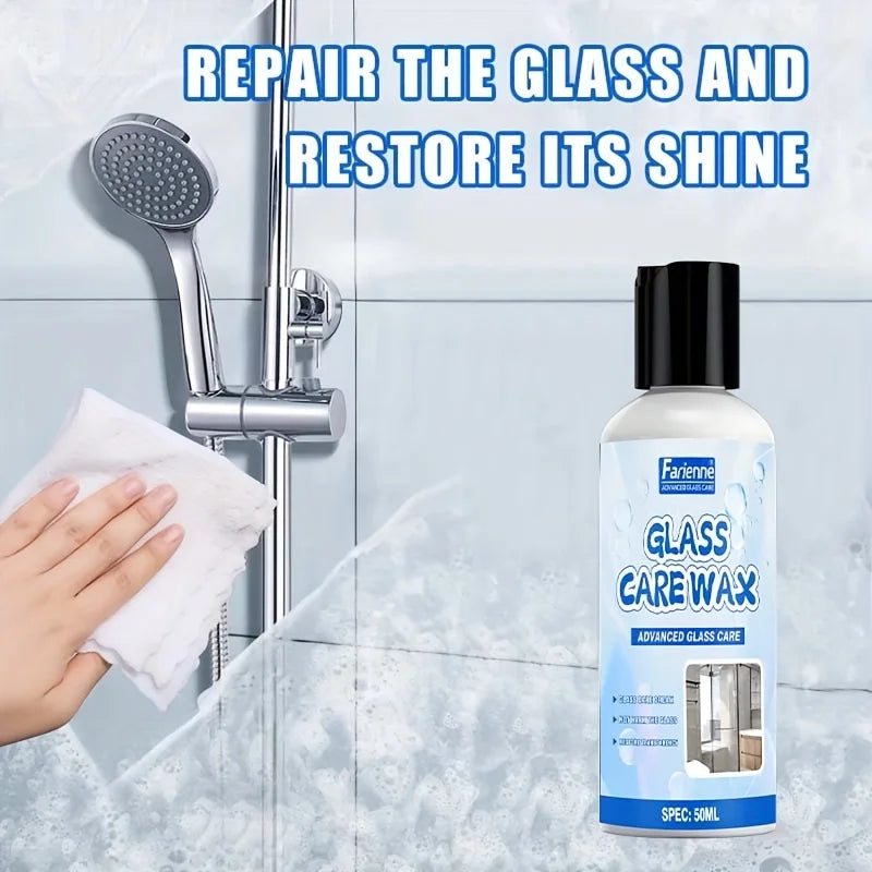 Glass Shower Door Cleaner for Hard Water Stains - Stainless Steel & Bathroom Care