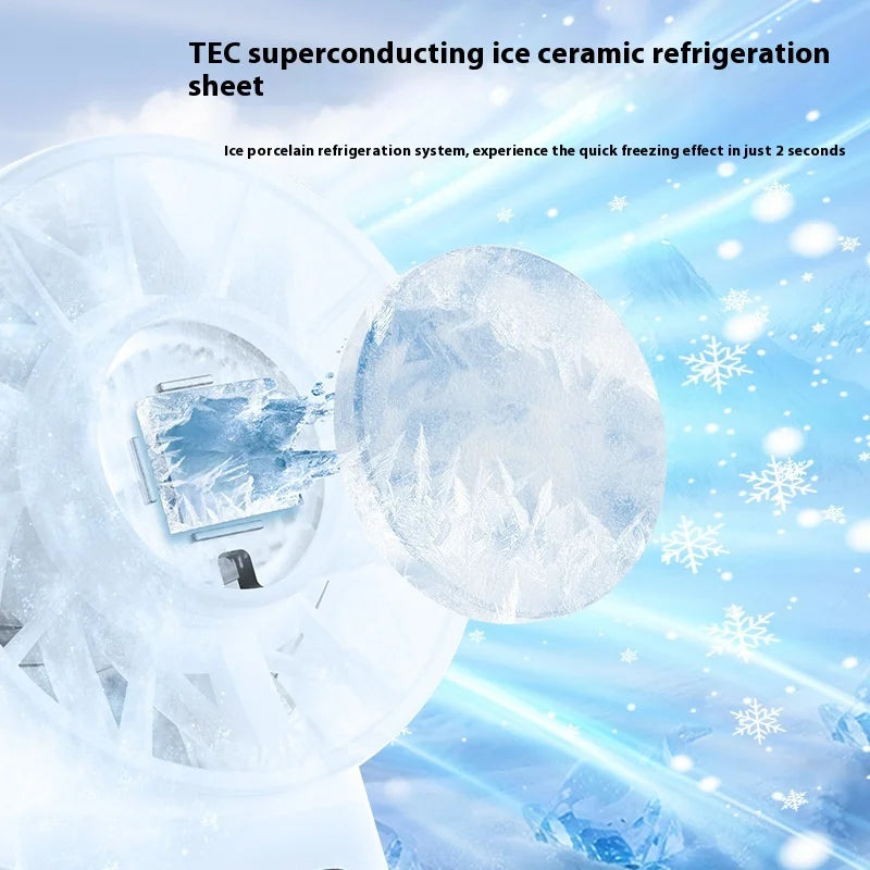 Portable Mini Handheld Fan with LED Display 5200mAh USB Rechargeable Outdoor Fan