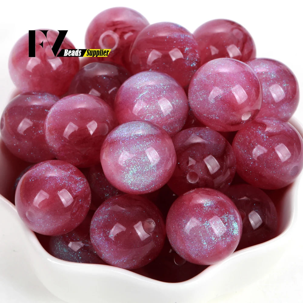 Imitation Cat Eye Round Beads for Jewelry Making - 8-20mm, Assorted Colors, 100pcs