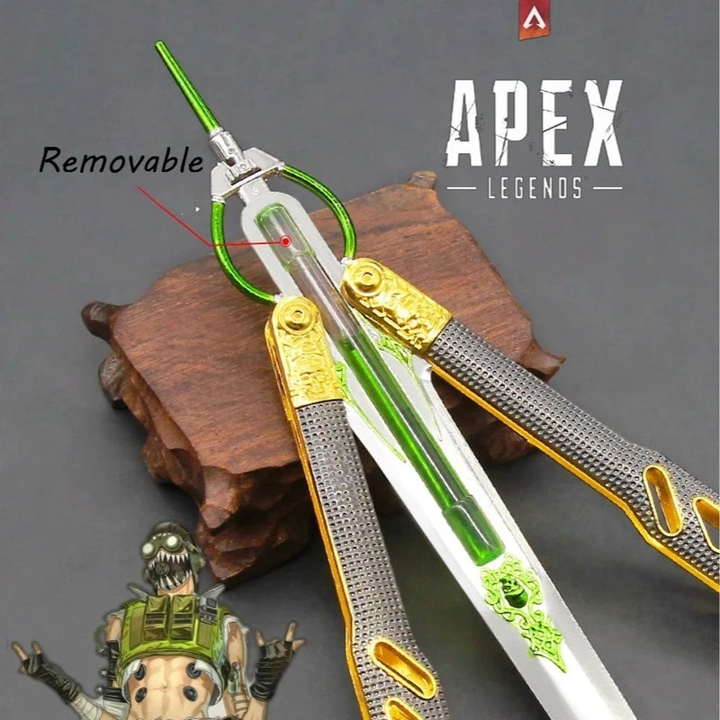 Glow-in-the-Dark Blade Dagger Toy with Alloy Non-Cutting Edge for Training