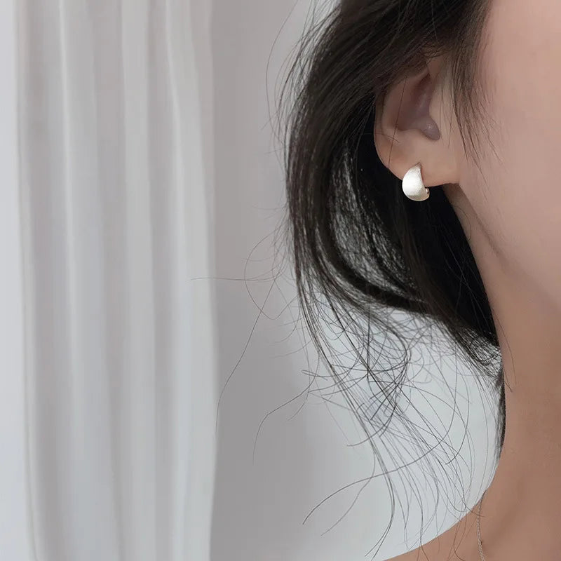925 Sterling Silver Small Earrings for Women Piercing Jewelry Wedding Gift