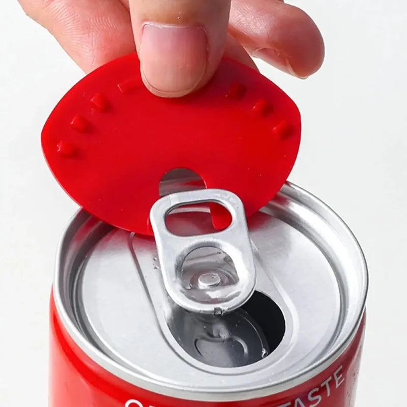 5pcs Reusable Beverage Can Lid with Colorful Cover - Soda Protector