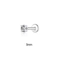 Sterling Silver Moissanite Hoop Earrings for Women Round Circle Jewelry