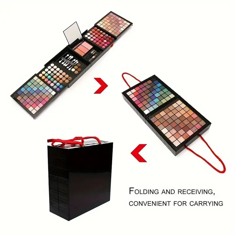 177 Color Makeup Set with Eyeshadow Palette, Blush, Lip Gloss & Concealer