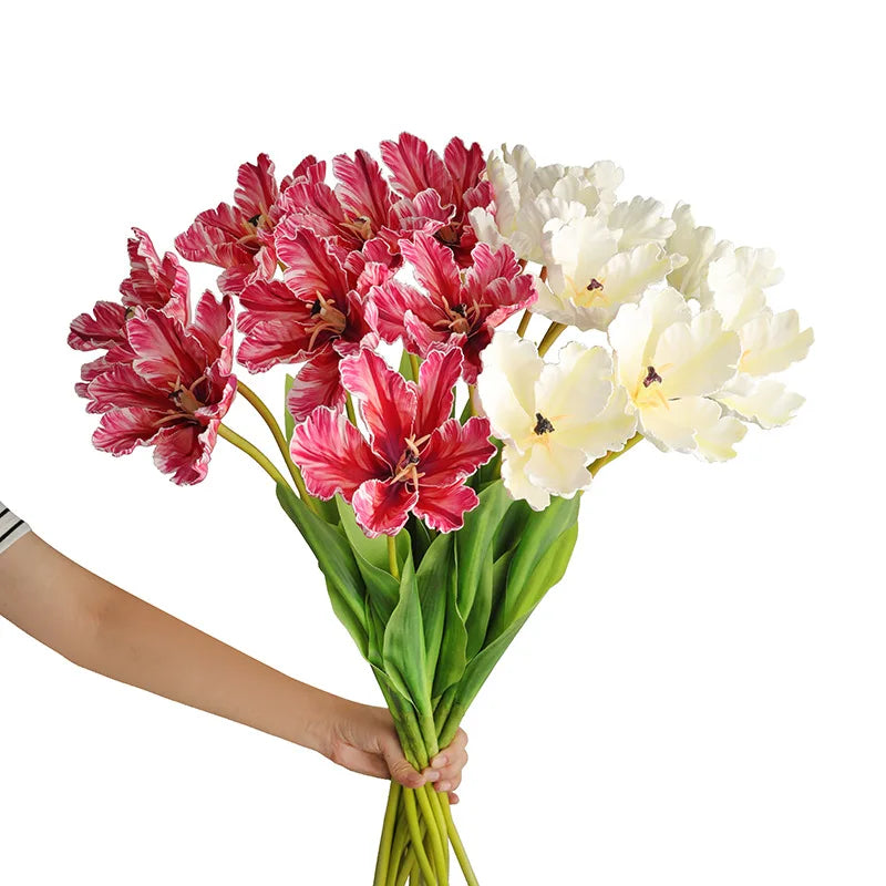 69cm Artificial Flamingo Tulip Flower with Real Touch Silicone for Home & Wedding Decor