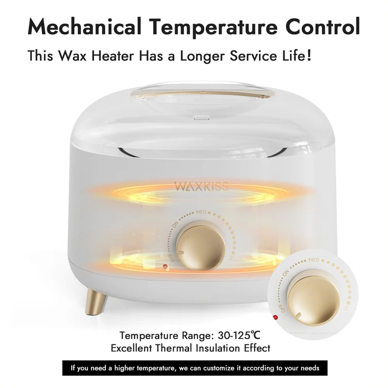 Wax Warmers Wax Heater Machine 500ML Heat-Resistant Silicone Pot for Hair Removal