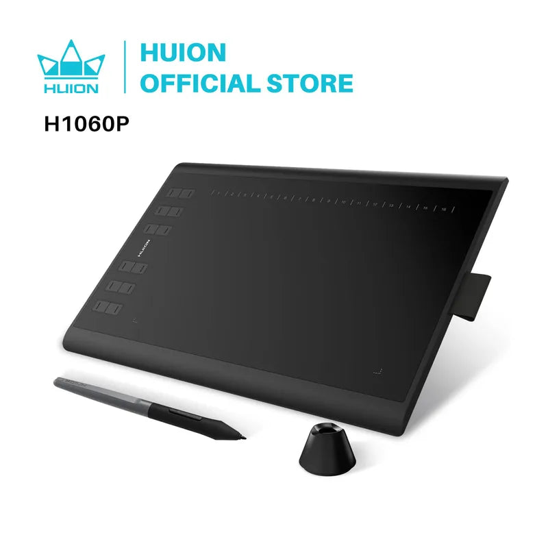 Graphics Drawing Tablet with 8192 Pressure Sensitivity & Custom Hot Keys